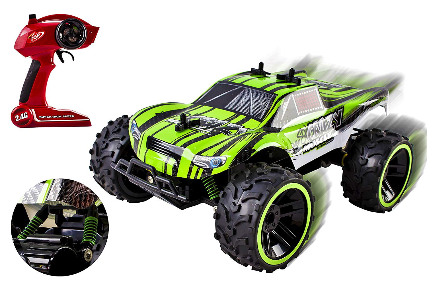 LARGE REMOTE CONTROL RC X-KNIGHT V2 BIG WHEEL BUGGY BUGGY UP to 20KM/PH 2.4 GHz 
