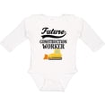 thumbnail image 3 of Inktastic Construction Worker Boys Future Boys Long Sleeve Baby Bodysuit, 3 of 5