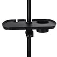 thumbnail image 3 of Microphone Stand Tray, Universal Mic Stand Clamp-On Tray, Utility Shelf Rack Tray for Karaoke, Recording, Live Broadcast, Live Streaming, Performance, Drink Holder and Microphone Holder, 3 of 6