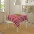 thumbnail image 5 of 4th of July Tablecloth Square 54x54 Inch,Red White Buffalo Plaid Check Blue Patriotic Stars Table Cloth,Stain Resistance Polyester Independence Day Table Covers for Kitchen Dining Party Picnic, 5 of 6