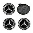 thumbnail image 1 of 4 tapacubos compatibles con Mercedes Benz 75 mm ABS cubierta central de rueda accesorios de coche, 1 of 1