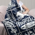 thumbnail image 2 of City Football Gifts for Team Fans, Sports Football Throw Blanket for Men Women, Team Colors Throw for Sofa Couch Bed Living Room 60"x50", 2 of 6