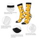 thumbnail image 4 of Balery Cute Bee Butterfly Yelllow Calcetas Largas con Estampado para Hombre y Mujer – Suaves y Transpirables, Talla Única (US 5-11), 4 of 6