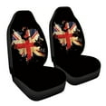 thumbnail image 4 of Funda para asiento de coche, tela elástica, transpirable y fina, 2 piezas, con respaldo alto y accesorios, 4 of 7