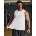 thumbnail image 3 of COOFANDY Men' Muscle Sleeveless Shirt Summer Quick Dry UPF 50+ Workout Tank Tops Gym Athletic Beach Swim Shirt for Man, 3 of 6