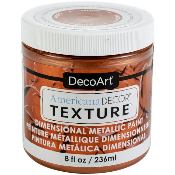 Americana Decor Texture Metallics 8oz-Copper