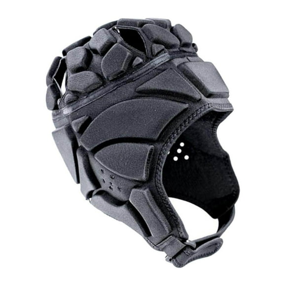 Rugby Helmet Headgear Scrum Cap Hockey Protector Protector Soft Shell Soft Shell Head Protector Protect Hat Black XL