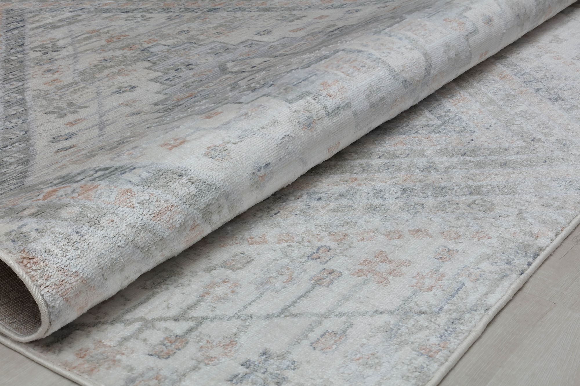 Rugs America Romeo JL50A Inner Balance Abstract Vintage Beige Area Rug, 2'6" x 4'