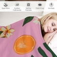 thumbnail image 3 of Flannel sofa blanket , Super Soft Cozy Blanket for Sofa, Lightweight Fuzzy Throw Blanket for Sofa Monstera Leaves Wildflowers, 3 of 6