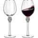 thumbnail image 1 of 2 Pieces Rhinestone Red Wine Glass - Tulip Shaped Diamond Wine Glasses For Celebrations H Tw, 1 of 3