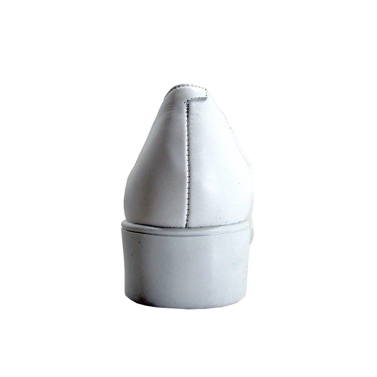 24 HOUR COMFORT Tatum Women's Wide Width Leather Slip-On Shoes WHITE 8.5