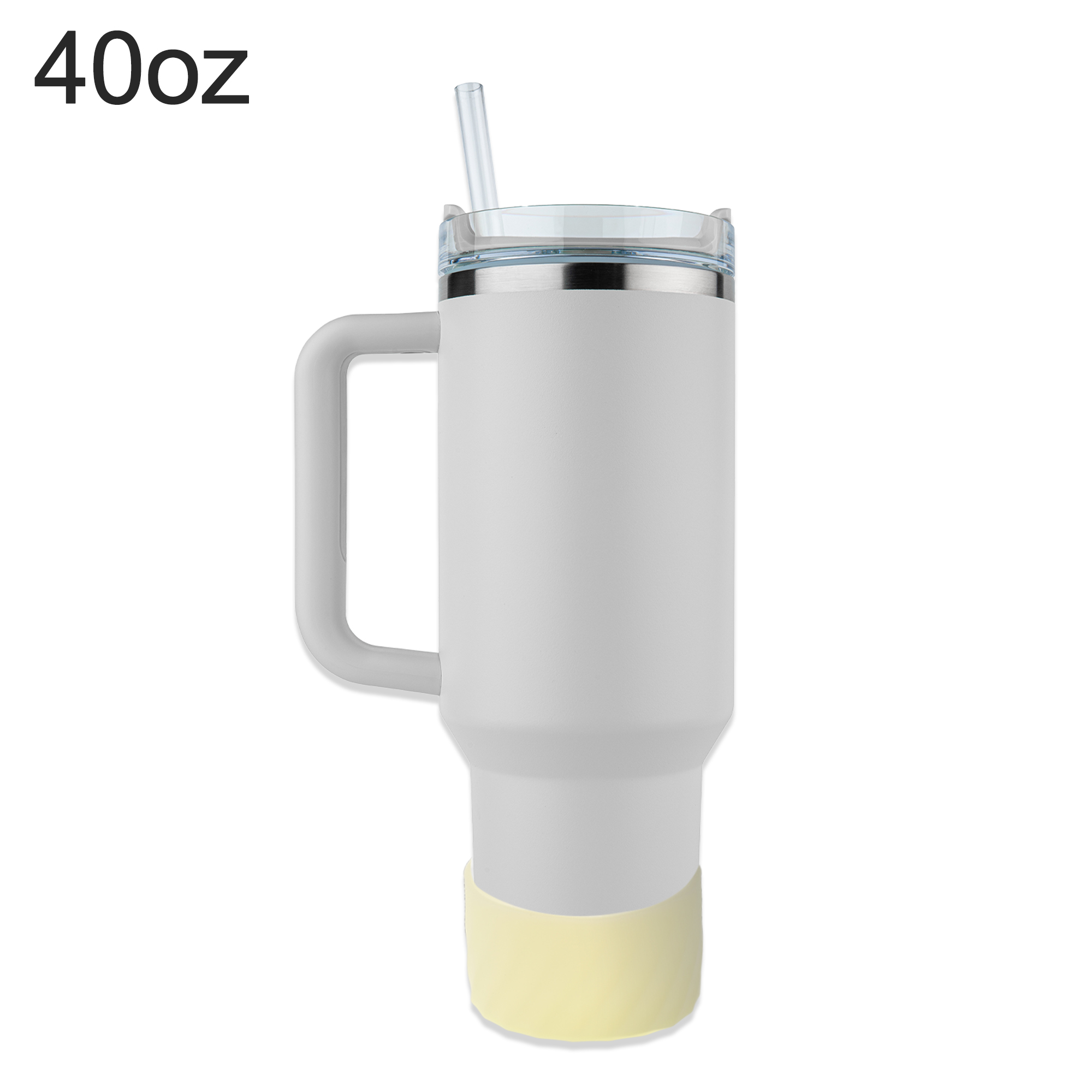 Unique Bargains Portable Fit for 40oz Water Bottle Boot Transparent Yellow
