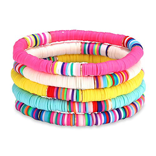 colorful bracelet READY TO SHIP African vinyl bracelet with gold plated bead summer bracelet boho jewelry