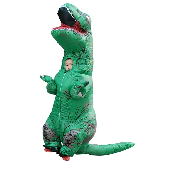 Disfraz De Dinosaurio T-Rex Desfraz Inflable Para Halloween, Cosplay, Fiestas De NaviDad Y Eventos Divertos Al Aire Libre