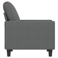 thumbnail image 2 of vidaXL Fauteuil Gris Foncé 60 cm Tissu, 2 of 5