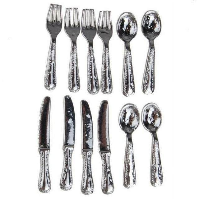 Accesorio De , Juguete De De Del Accesorio Del Acero Inoxidable De Miniatura Del Juguete 12pcs Para El De