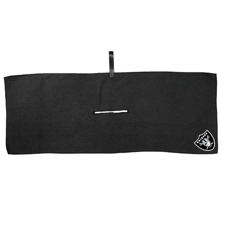 Black Las Vegas Raiders 16 x 40 Microfiber Golf Towel