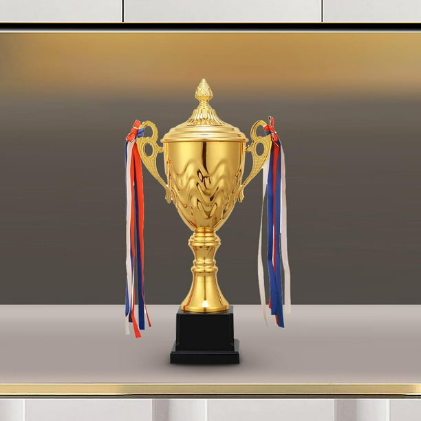 Trofeo de premio Trofeos de primer lugar Recompensas de metal Decoración Accesorios para eventos Favores de oro Trofeos ganadores de para even Altura 42cm Macarena Trofeo de premio