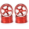 thumbnail image 2 of LINLIN 4PCS 1:10 RC Drift Car Aluminium Alloy Wheel Hub Rims 52mm Compatible with 1/10 RC On-Road Drift Tour Racing Car HSP Tamiya HPI Kyosho Sakura, 2 of 4