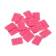 thumbnail image 1 of Etiquetas de cuero Unique Bargains 20uds Mano Hecho PU Rosa Rojo, 1 of 7