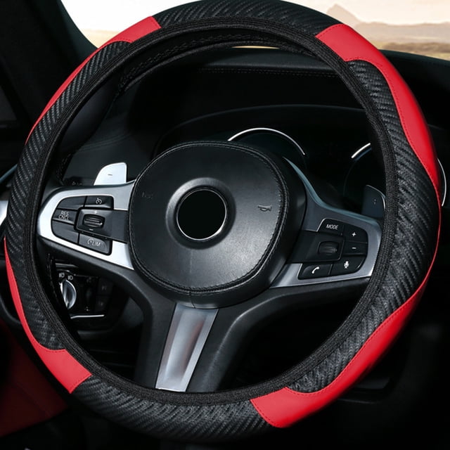 Funda para volante de coche, 38 cm, antideslizante, transpirable, de alta capacidad