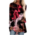 thumbnail image 1 of Blusa de manga larga con cuello redondo para mujer Pompotops gfhjh19566, 1 of 5