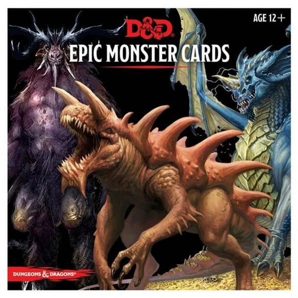 Gale Force 9 GF9C7642000 Dungeons & Dragons Monster Cards Epic Monsters Role-Playing Game