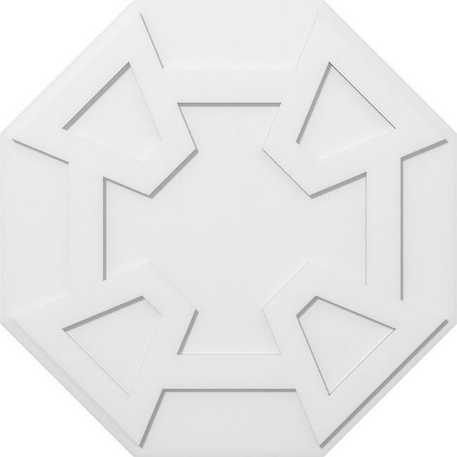 Ekena Millwork CMP40LG 40 in. OD x 14 in. Carré Logan Architectural Grade PVC Contemporain Plafond Médaillon