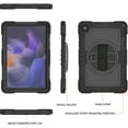 thumbnail image 2 of ELEHOLD Rugged Case for Samsung Galaxy Tab A9 Plus 11.0"(2023) Three-Layer Hybrid Muti-Functional Case with 360° Rotating Kickstand Handstrap Crossbody Shoulder Strap Shockproof Case, Black, 2 of 7