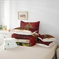thumbnail image 6 of jejeloiu Merry Christmas 7-Piece Bedding Comforter Set,Chic Xmas Tree King Bedding Sets,Happy New Year Bed Sheets For Girls,Ultra Soft Home Decor Reversible, 6 of 8