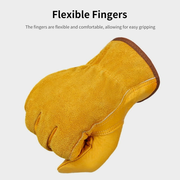 Work Gloves,Winter Warm Wood With Cuff Winter Work Men And Women Cowhide Xl) Cowhide With Cuff Men And Women Cuff Winter Warm Women Cowhide With Buzhi Winter Work Mewmewcat