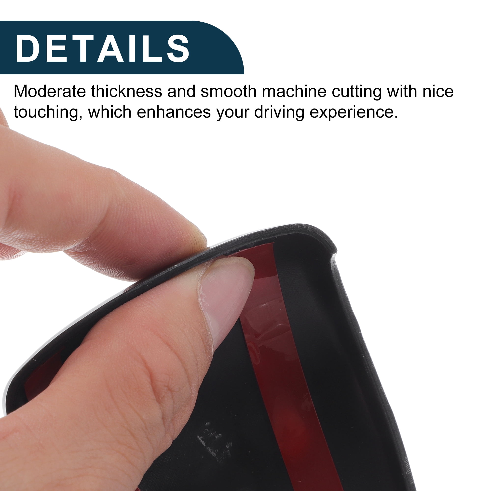 Unique Bargains ABS Gear Shift Knob Button Cover for Kia Forte Sorento Carens Seltos Black