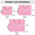thumbnail image 3 of Bolso de mano Chinllo con cadenas acolchadas, monedero tipo Stachel E.Pink-S para mujer, 3 of 6
