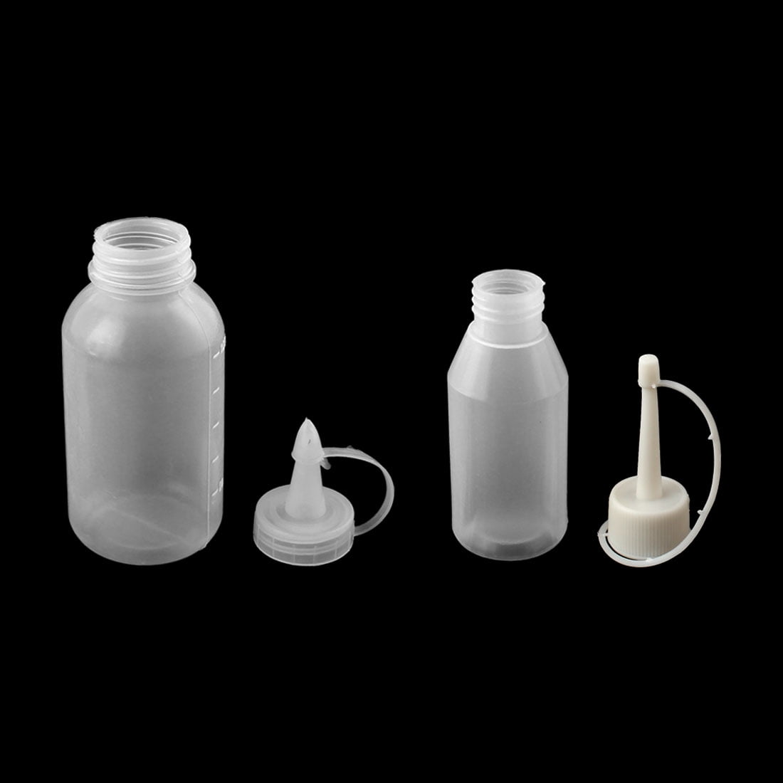 Plastic Pointy Nozzle Sewing Machine Oil Bottles 50ml 100ml Clear White
