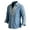 Blue, variant on Mens Long Sleeve Floral Shirts Summer Casual Button Down Dress Shirts Wedding Party Holiday Shirt
