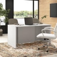 thumbnail image 3 of Hampton Heights 60W x 30D Executive Desk in White - Engineered Wood, 3 of 8
