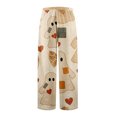 thumbnail image 3 of Trgacdwlo Halloween Fleece Pj Pants Women Funny Pumpkin Ghost Fuzzy Pj Pants for Women Spooky Season Fall Winter Warm Women's Sleep Pants, 3 of 6