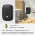 thumbnail image 6 of WJHWSX Wireless Doorbell,Smart Doorbell Wireless,LED Flashing for Hearing Impaired with 1 Receiver,ABS, 6 of 8
