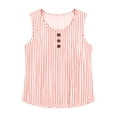 thumbnail image 5 of BUIGTTKLOP Tank Tops for Women Striped Sleeveless Shirts Round Neck Loose Fitted Going out Tops, 5 of 5