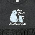 thumbnail image 4 of Inktastic Our First Mothers Day with Polar Bears Girls Baby Dress, 4 of 5