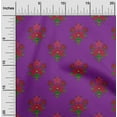 thumbnail image 1 of oneOone Polyester Lycra Fabric Leaves & Floral Block Decor Fabric Printed BTY 56 Inch Wide, 1 of 4