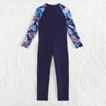thumbnail image 6 of RTKFRFLM Big Girls One Piece Swimsuit Gradient Floral Long Sleeve Long Pants Surfing Suit Scuba Diving Wet Suit 7-12Y, 6 of 8