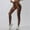 Brown, variant on Womens Yoga Leggings Tie Dye Scrunch Elastic Sports Tights Lifting Workout Cycling High Waisted Soft Pants for Gym