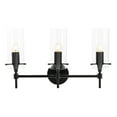 thumbnail image 4 of Safavieh Norala 3 Light Mid-Century Vanity Sconce, Matte Black, 4 of 6