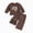 G276-Brown, variant on HFHAPW Toddler Kids Girls Clothes Outfits Long Sleeve Pullover Sweatshirt Tops Pants Set 2Pcs Fall Winter,6-12 M