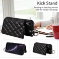 thumbnail image 3 of iPhone XR Case ,Card Slots Leather Wrist Strap Phone Cover for iPhone XR, 3 of 5
