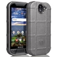 thumbnail image 1 of Nakedcellphone Case compatible with Kyocera Duraforce Pro 2 Phone, [Gray] Special Ops Tactical Armor Rugged Shield Flexible Cover [Anti-Fingerprint, Matte Texture] for E6910/E6920, 1 of 8