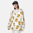 thumbnail image 3 of Gaeub Cute Duck With Headphone Men's and Women's UPF 50+ Long-Sleeved Sun Protection Clothing, Fishing Shirt Long Sleeve Zip-3X-Large, 3 of 7