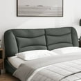 thumbnail image 2 of vidaXL Coussin de Tête de Lit Gris Foncé 183 cm Tissu, 2 of 5