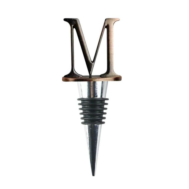 Leodye 1PCS 26 English Alphabet Wine Stoppers - Party Favors for Wine Bottles, Decorative & Practical